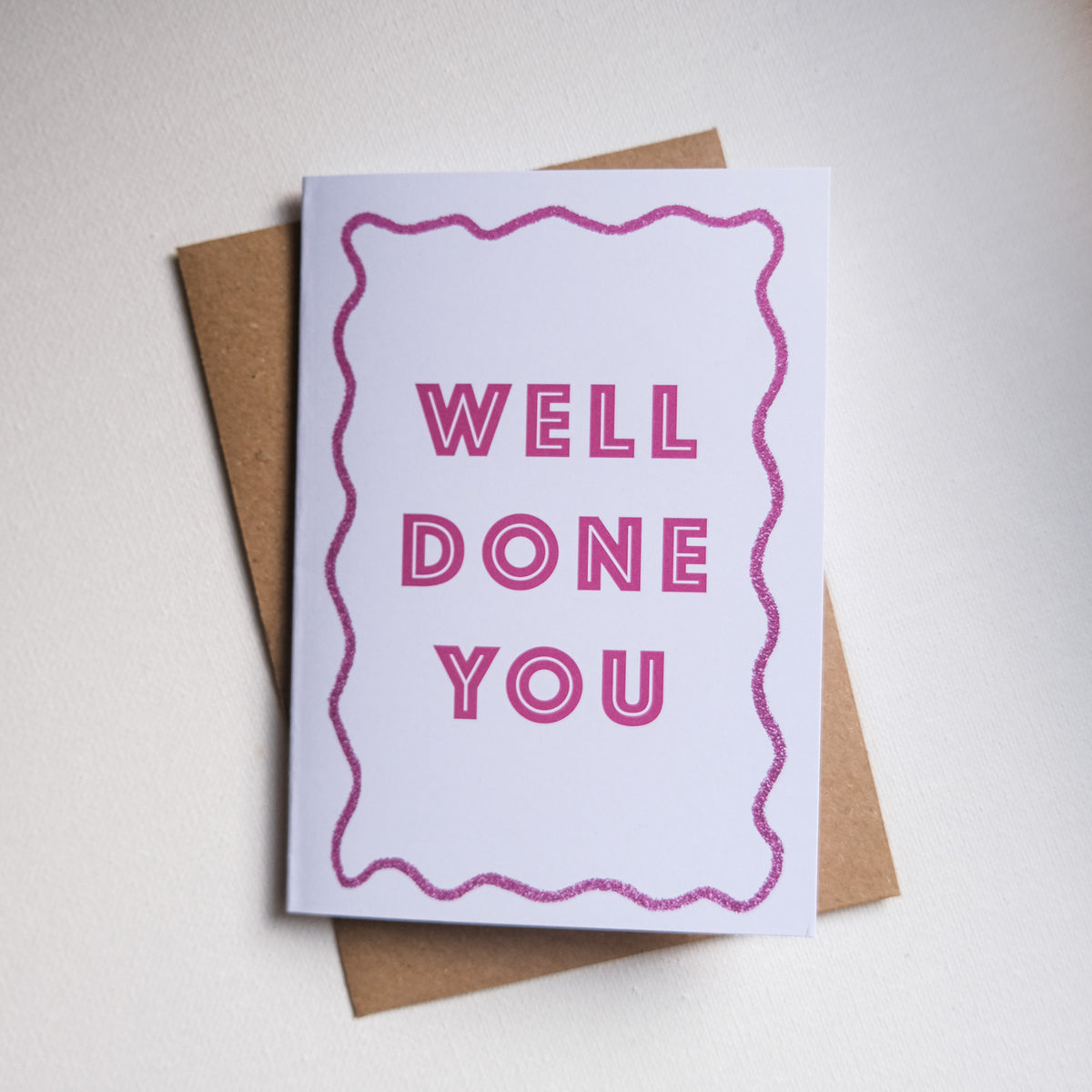 Greeting Cards Well done you Red