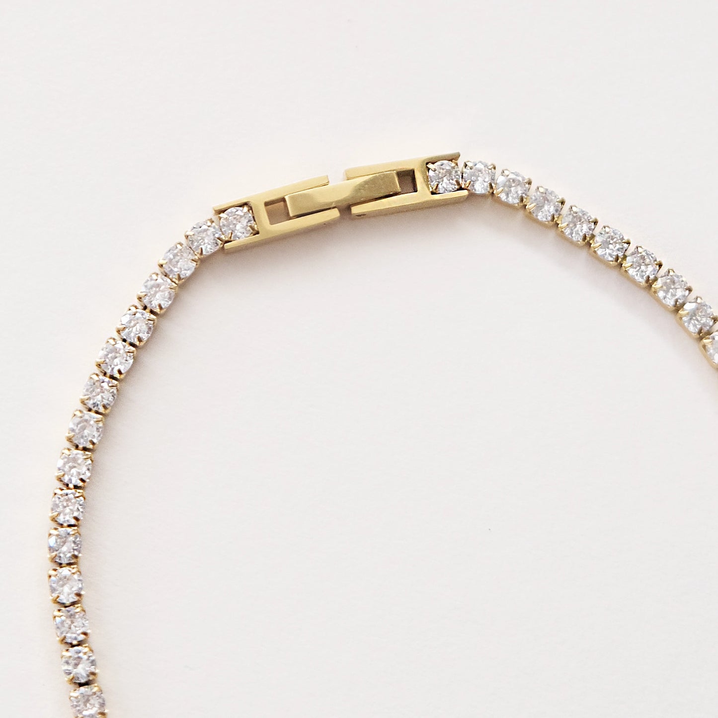 Luxe Tennis Necklace Gold