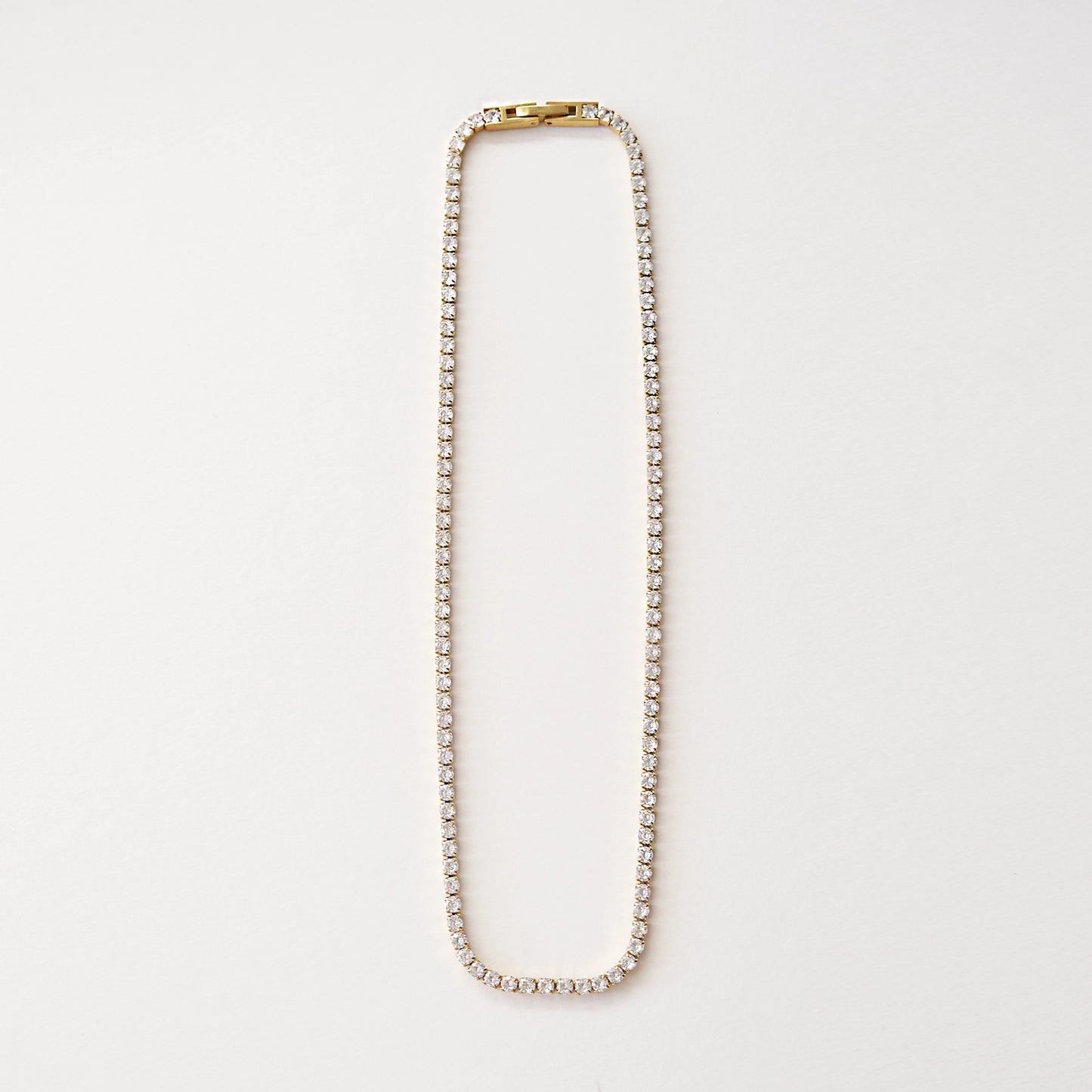 Luxe Tennis Necklace Gold
