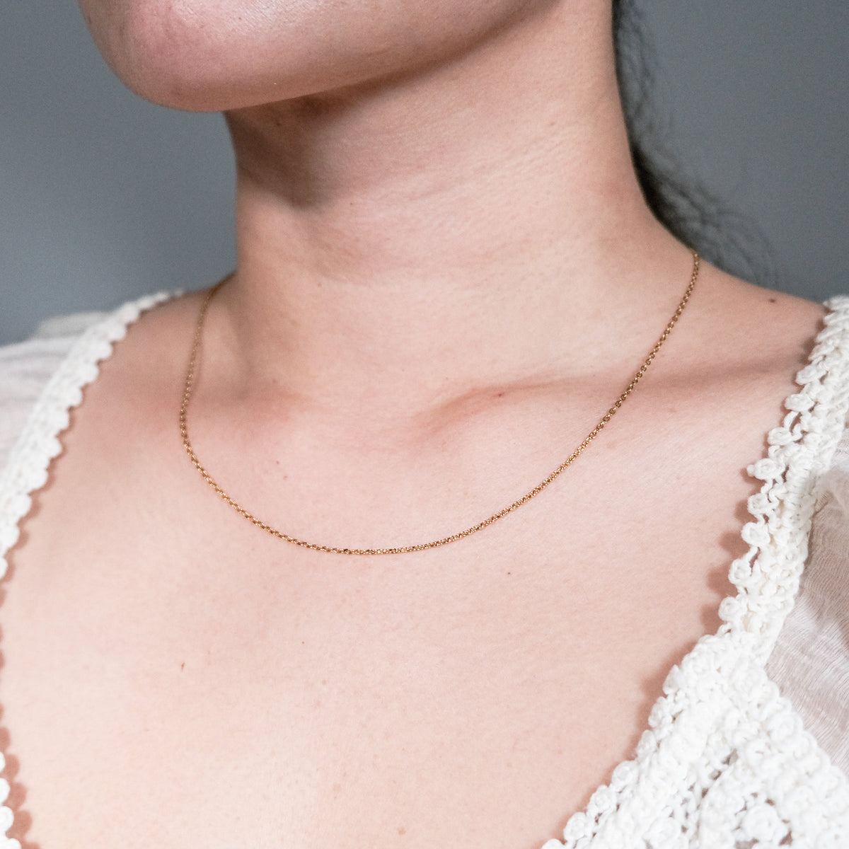 Long Plain Chain Gold