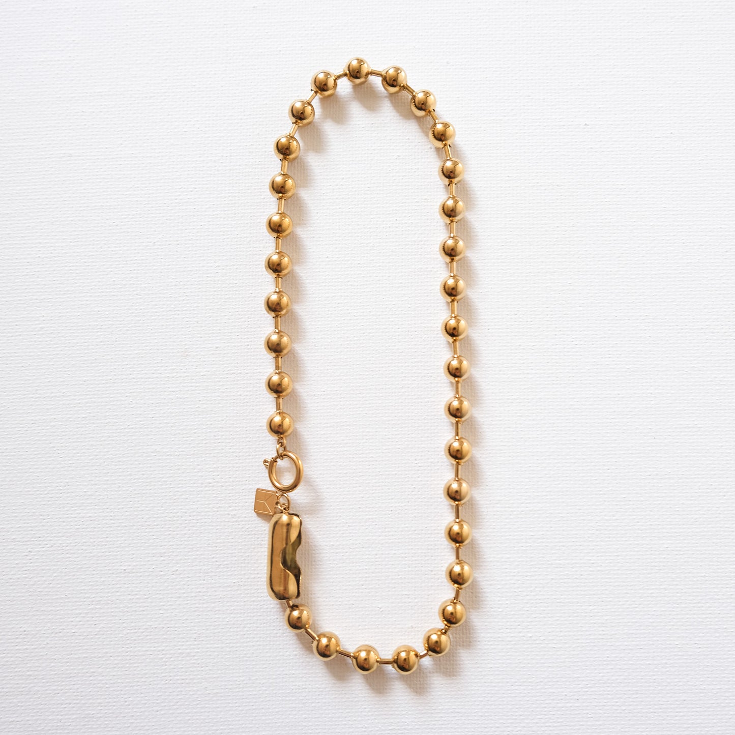 Chunky Ball Chain Necklace Gold