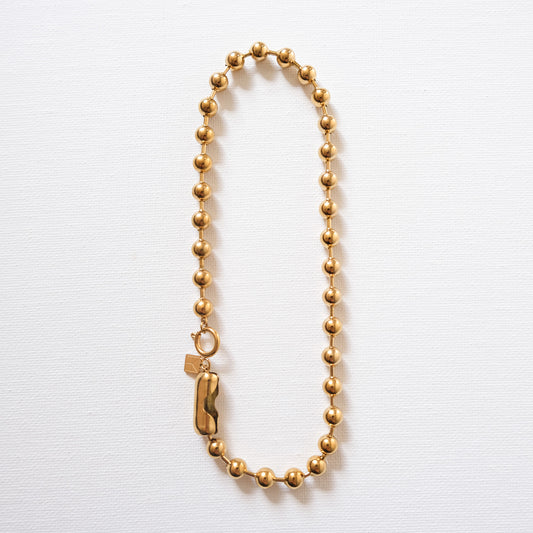 Chunky Ball Chain Necklace Gold