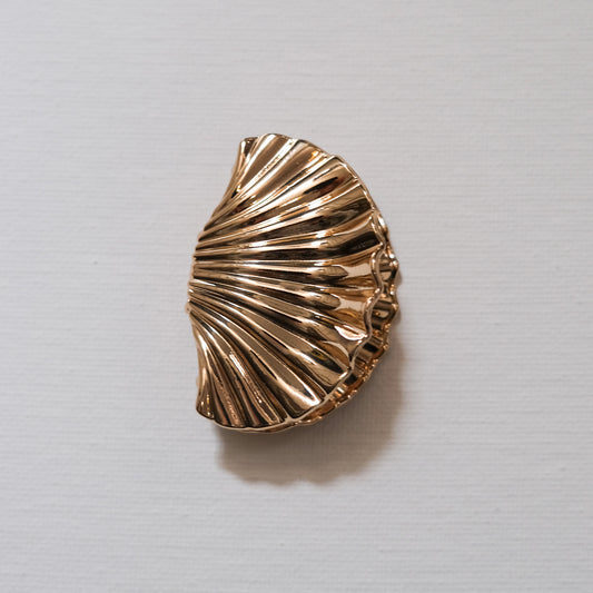 Shell Hair Claw Gold