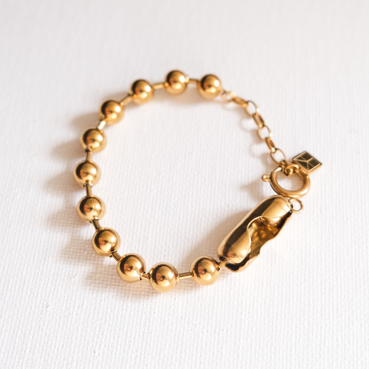 Chunky Ball Chain Bracelet Gold