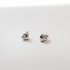 Tiny Heart Stud Earrings Silver