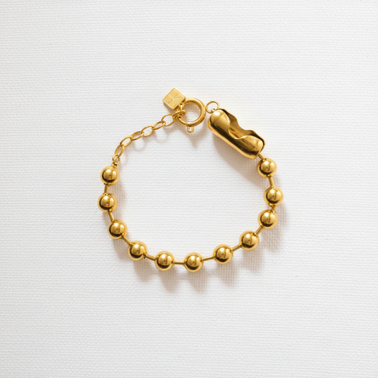 Chunky Ball Chain Bracelet Gold