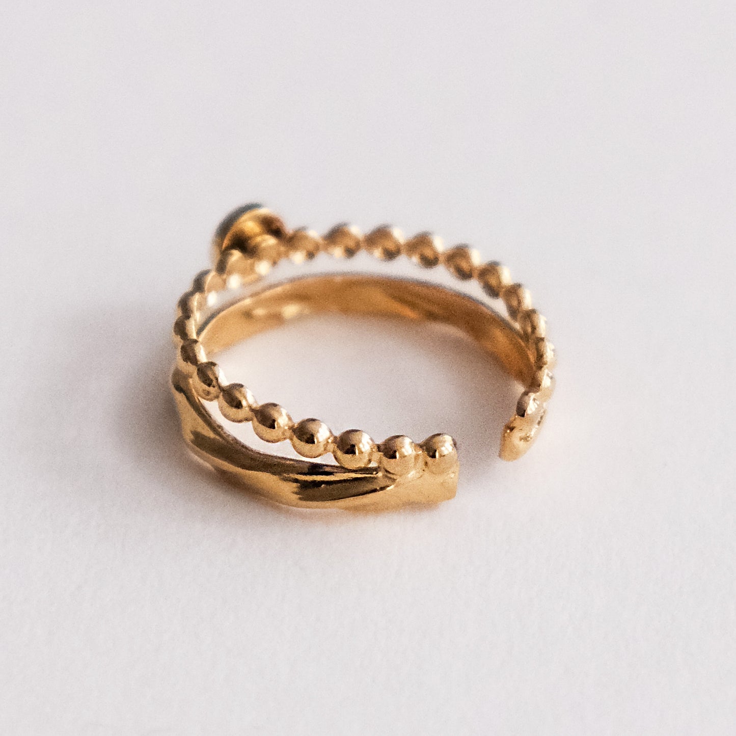 Ella Double Layered Ring Gold