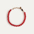 Sian Beaded Bracelet Red Jade/Gold