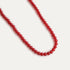 Sian Beaded Necklace Red Jade/Gold