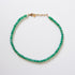 Sian Beaded Necklace Green Onyx/Gold