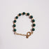 Mimi Beaded Ball Chain Bracelet Malachite