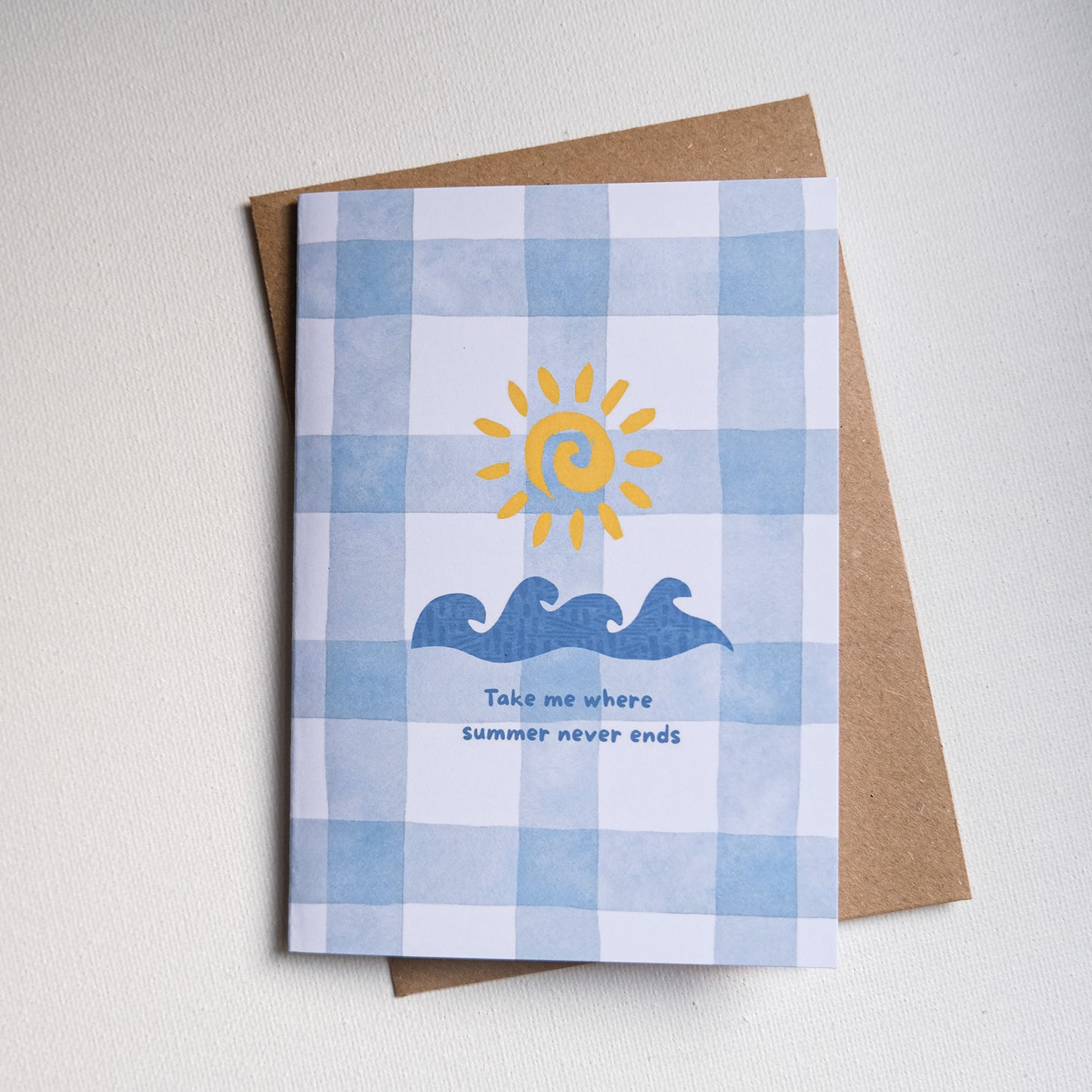 Greeting Cards Take me where summer never ends White