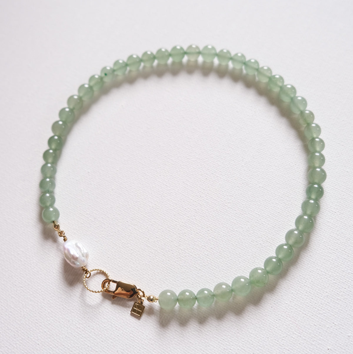 Lara Necklace With A Keshi Pearl Aventurine