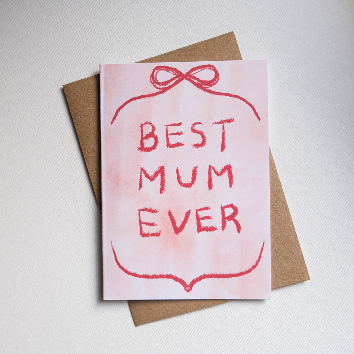 Greeting Cards Best mum ever Pink