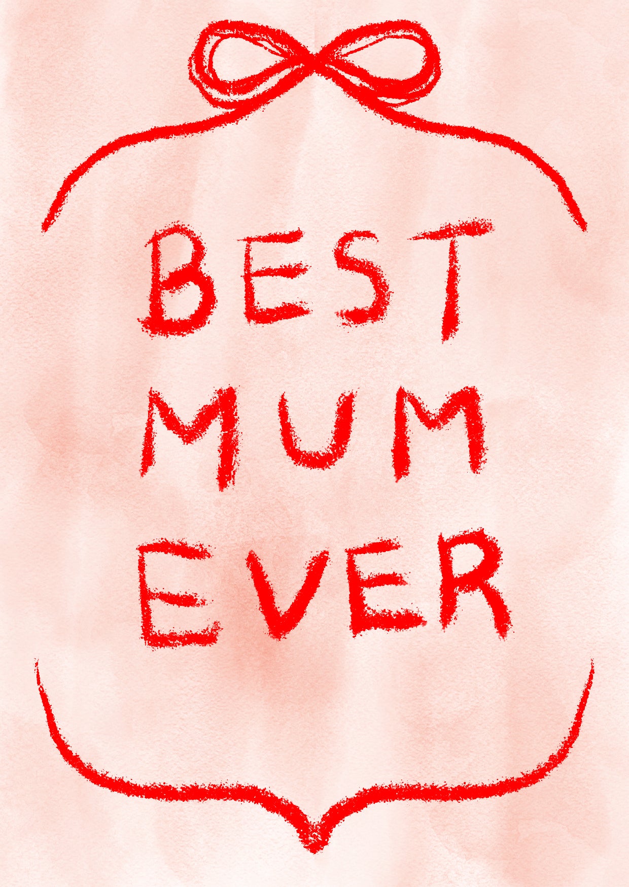 Greeting Cards Best mum ever Pink