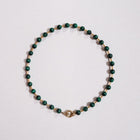 Mimi Beaded Ball Chain Necklace Malachite