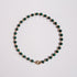 Mimi Beaded Ball Chain Necklace Malachite
