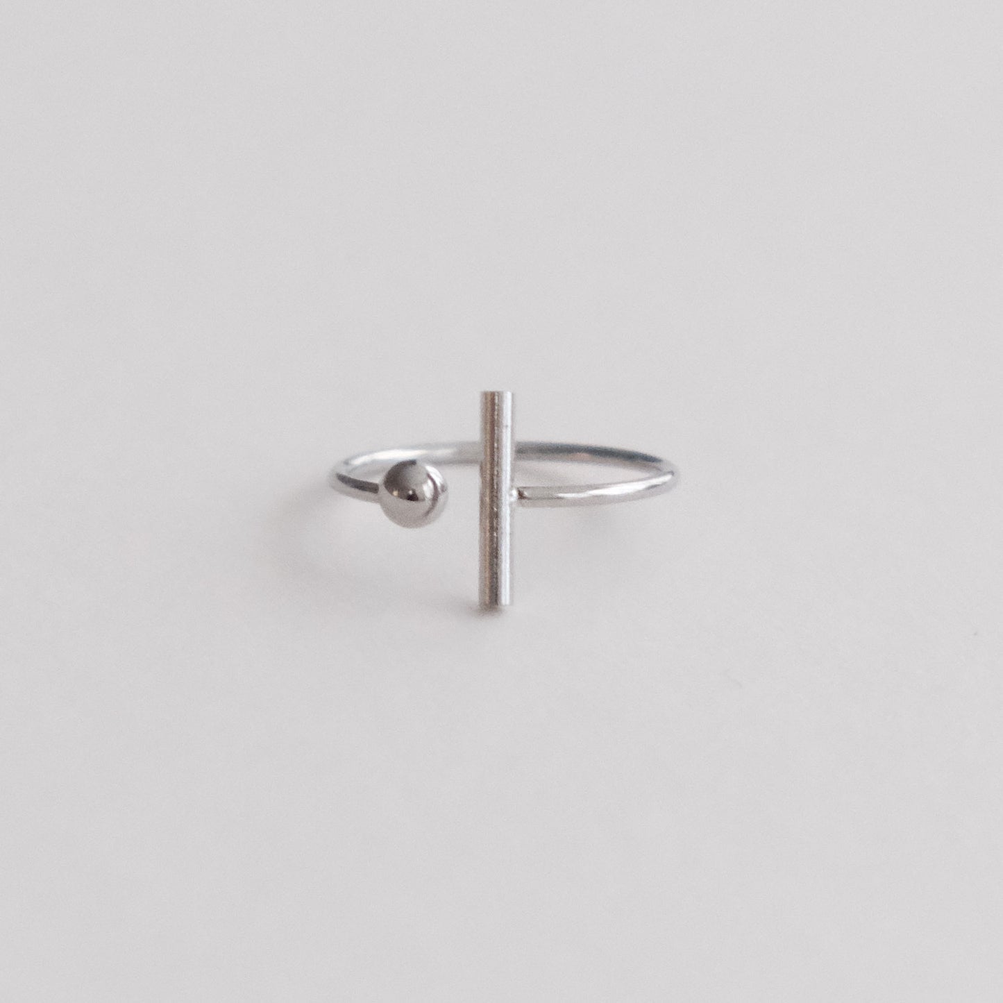 T bar sliver ring