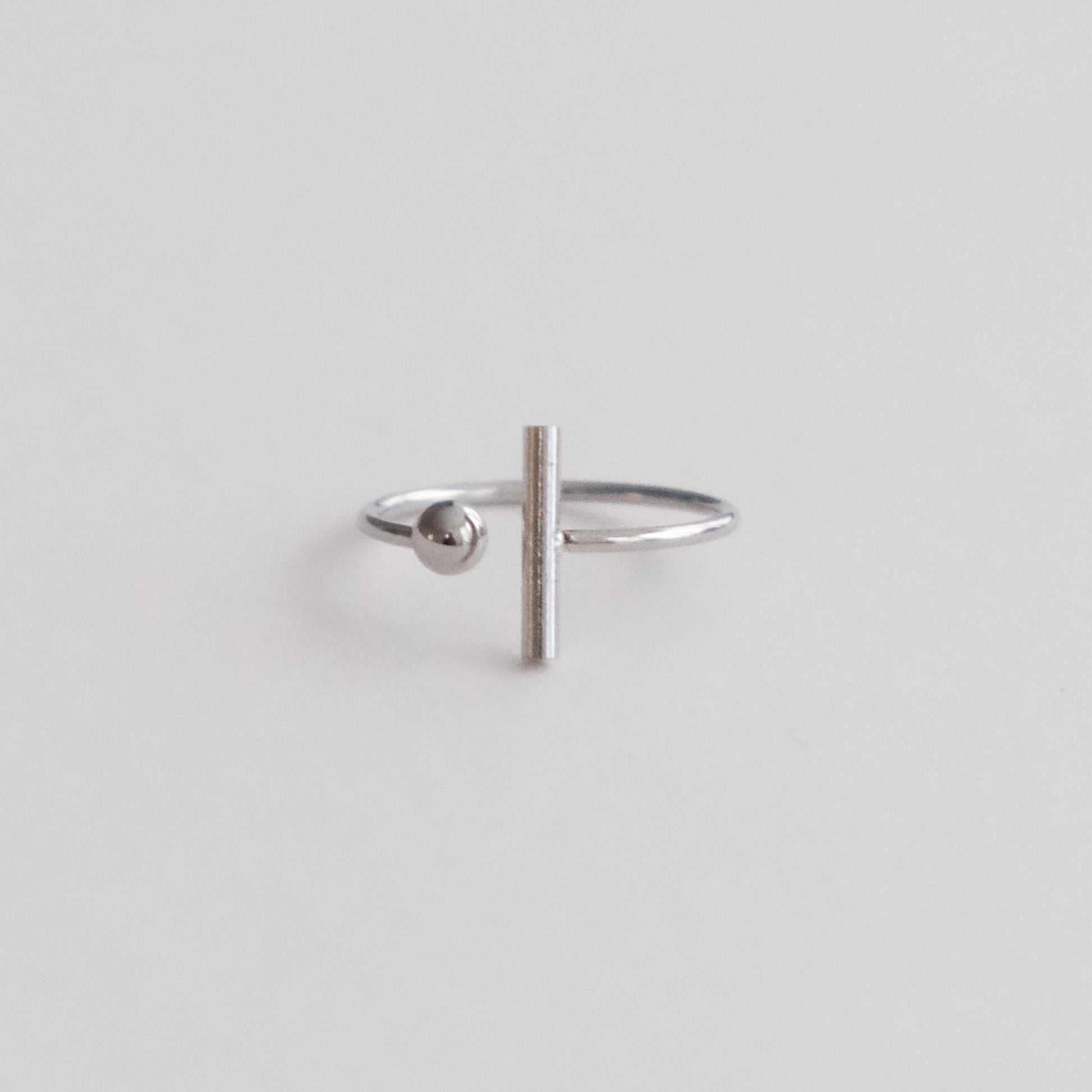 T bar sliver ring
