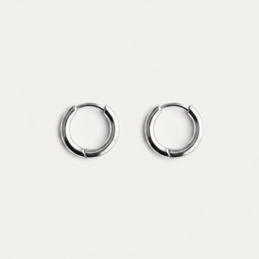 X-Small Classic Hoop Earrings Silver