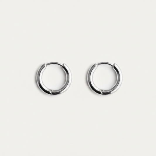 X-Small Classic Hoop Earrings Silver