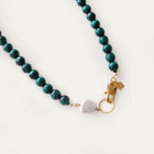 Lara Necklace With A Keshi Pearl Malachite