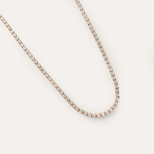 Luxe Tennis Necklace Gold