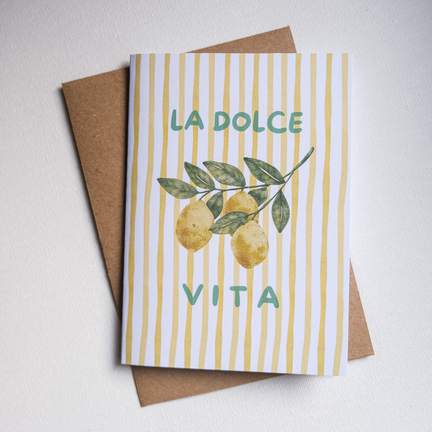 Greeting Cards La dolce vita lemon Yellow