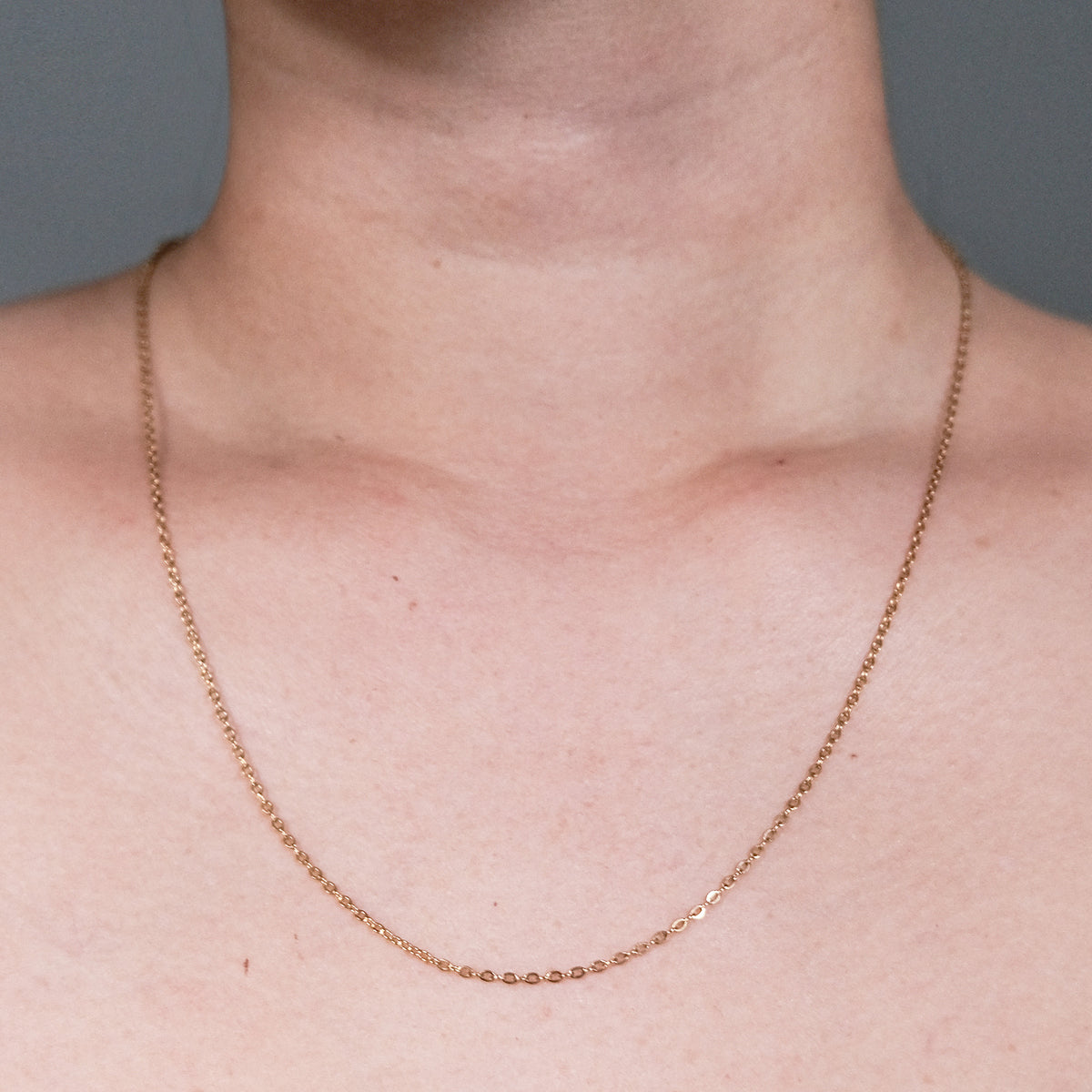 Long Plain Chain Gold