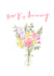 Greeting Cards Happy Anniversary White