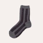 Striped Glitter Socks Purple