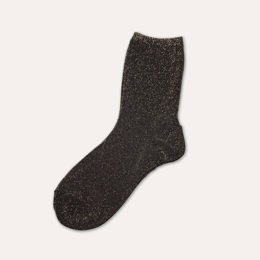 Glitter Socks Black/Gold