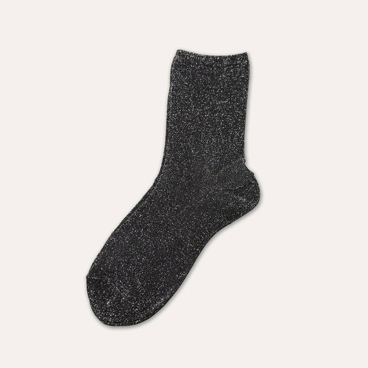 Glitter Socks Black/Silver