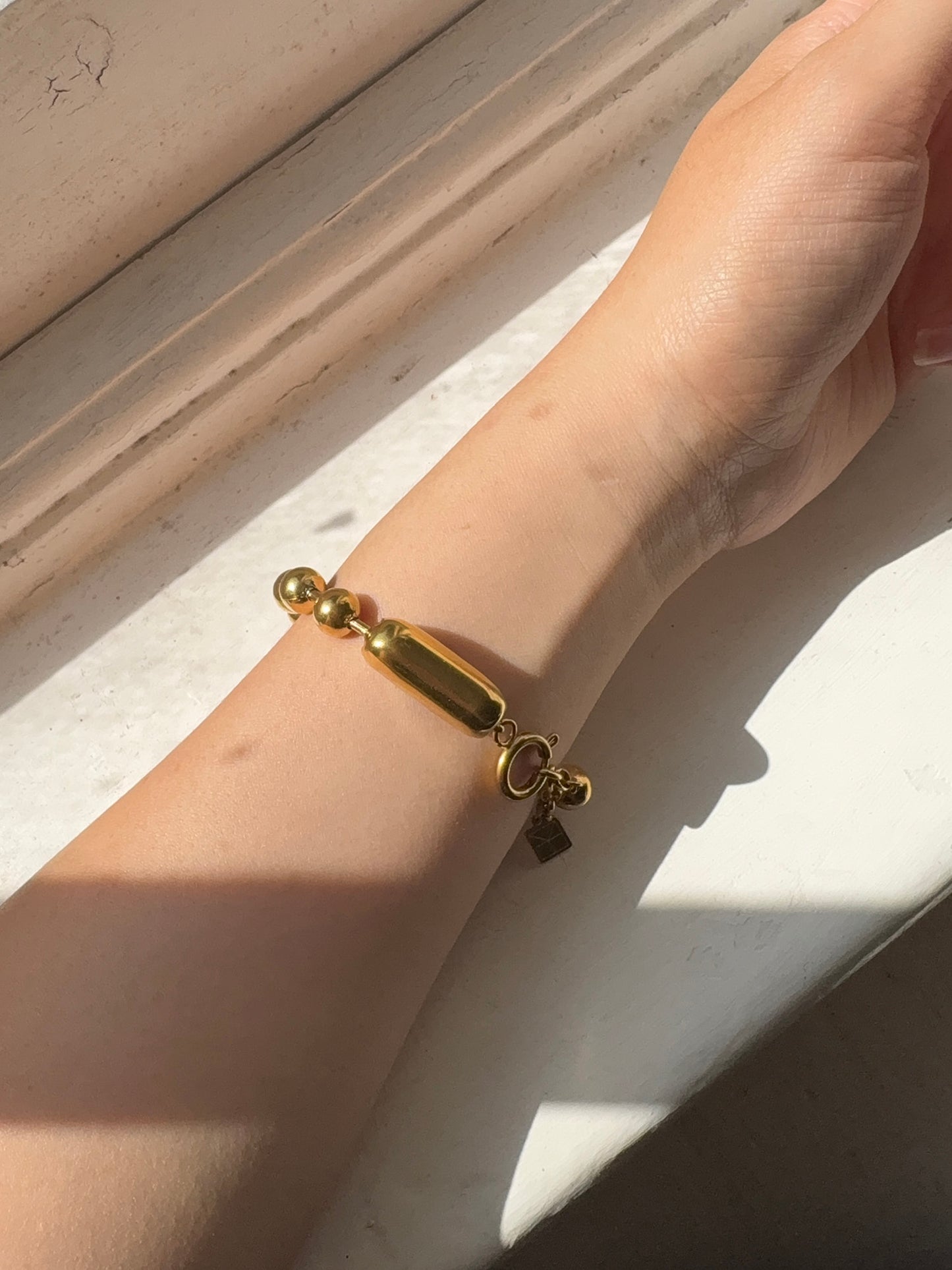 Chunky Ball Chain Bracelet Gold