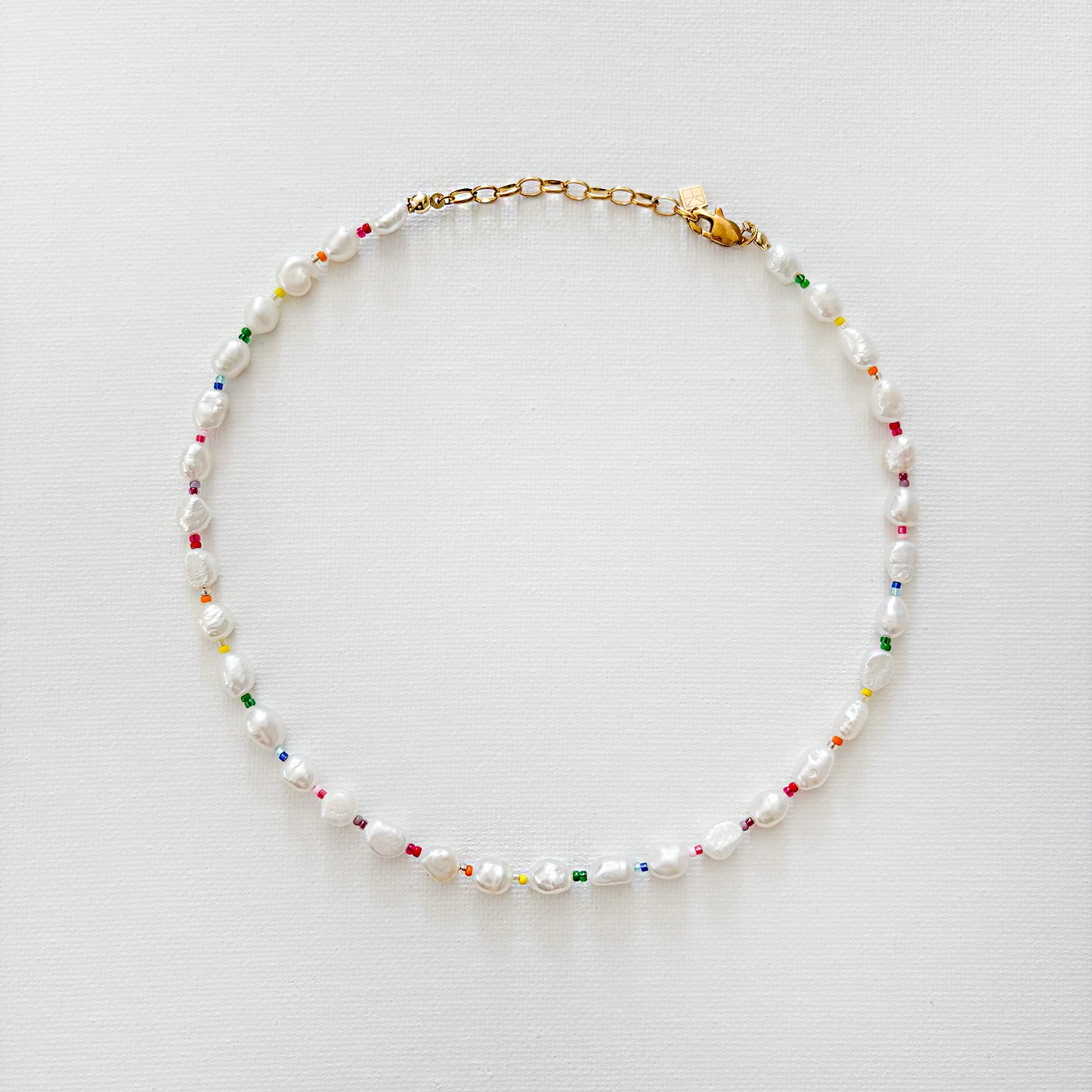 Rainbow Pearl Necklace Multi
