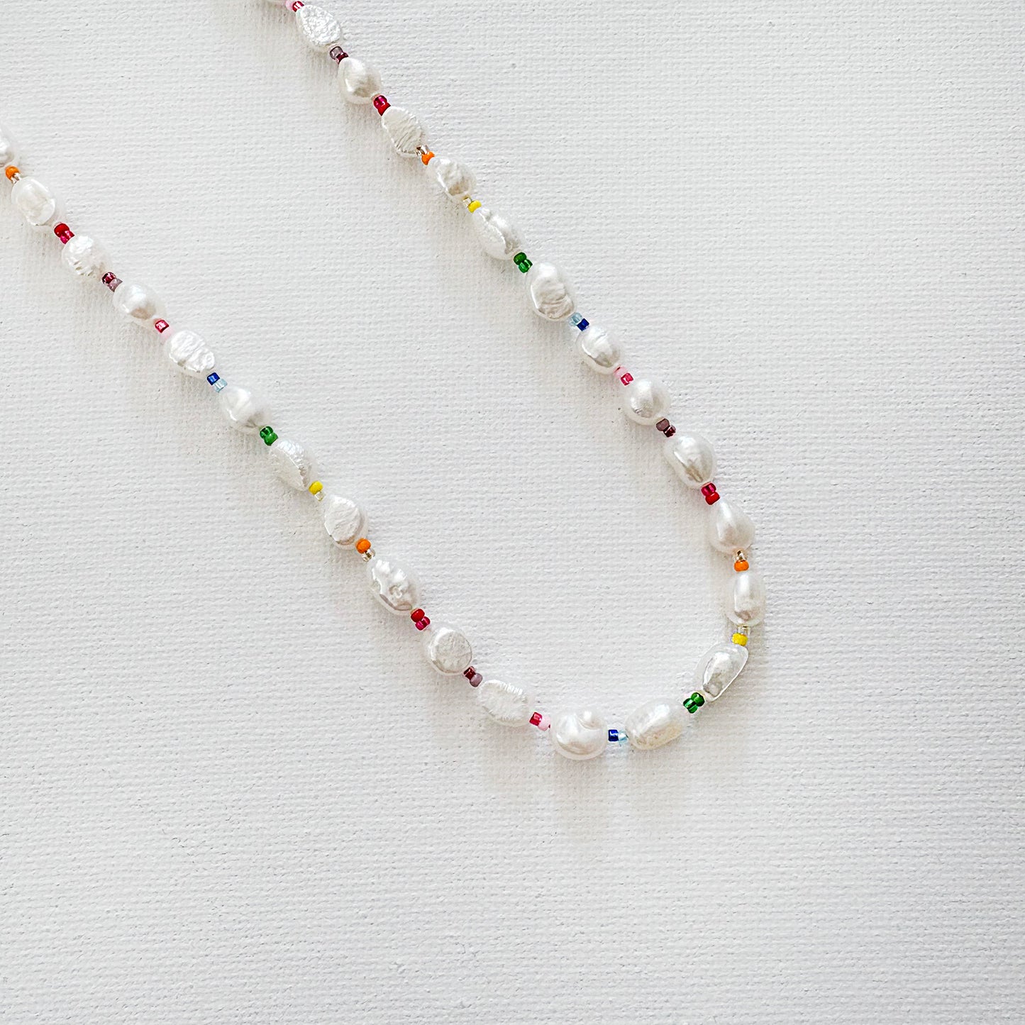 Rainbow Pearl Necklace Multi