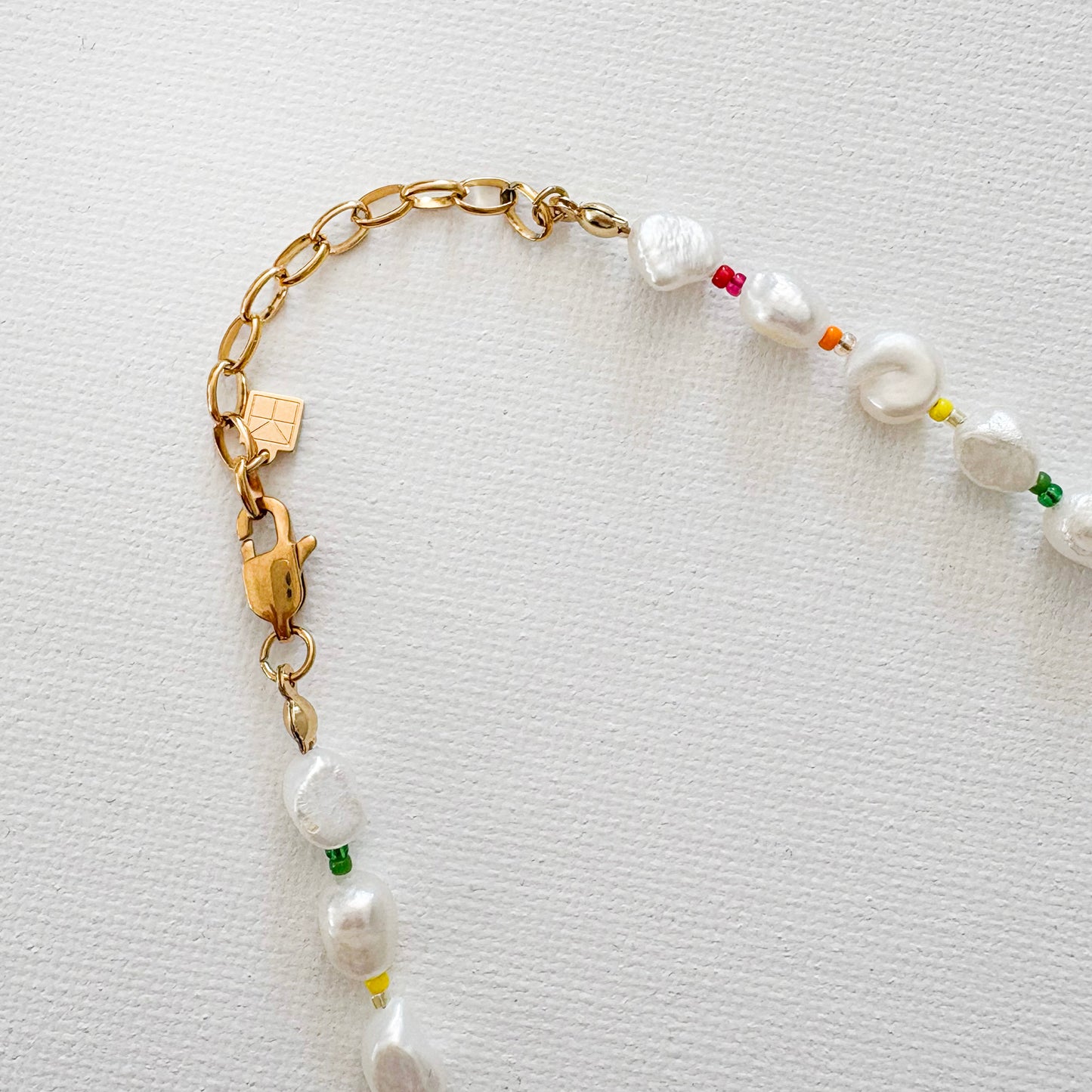 Rainbow Pearl Necklace Multi