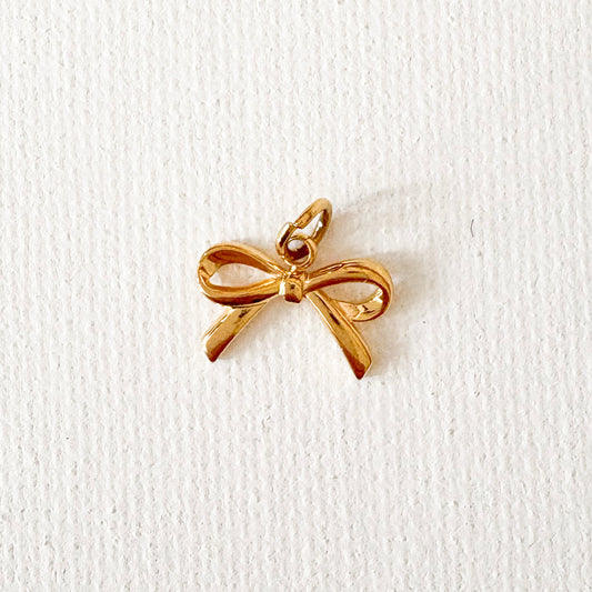 Bow Charm Gold