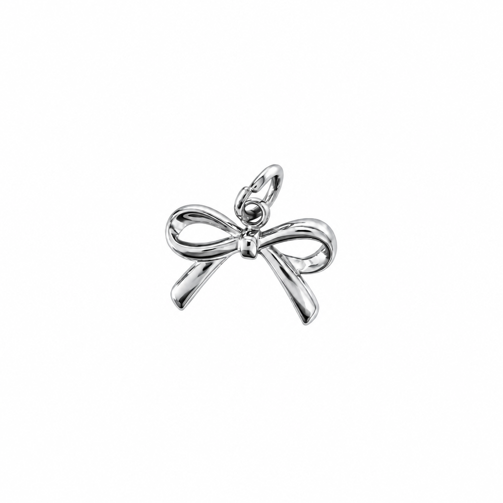Bow Charm Silver