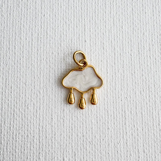 Rainy Cloud Charm Gold