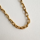 Luxe Bold Paper Clip Chain Necklace Gold