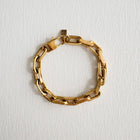 Luxe Bold Paper Clip Chain Bracelet Gold