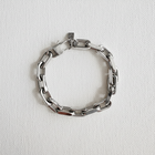 Luxe Bold Paper Clip Chain Bracelet Silver