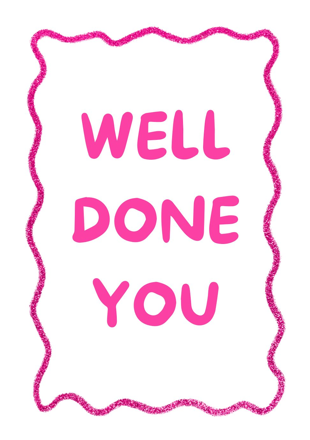 Greeting Cards Well done you Red