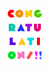 Greeting Cards Congratulations  Multi