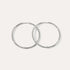 Large Classic Hoop Earrings Silver