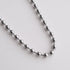 Chunky Ball Chain Necklace Silver