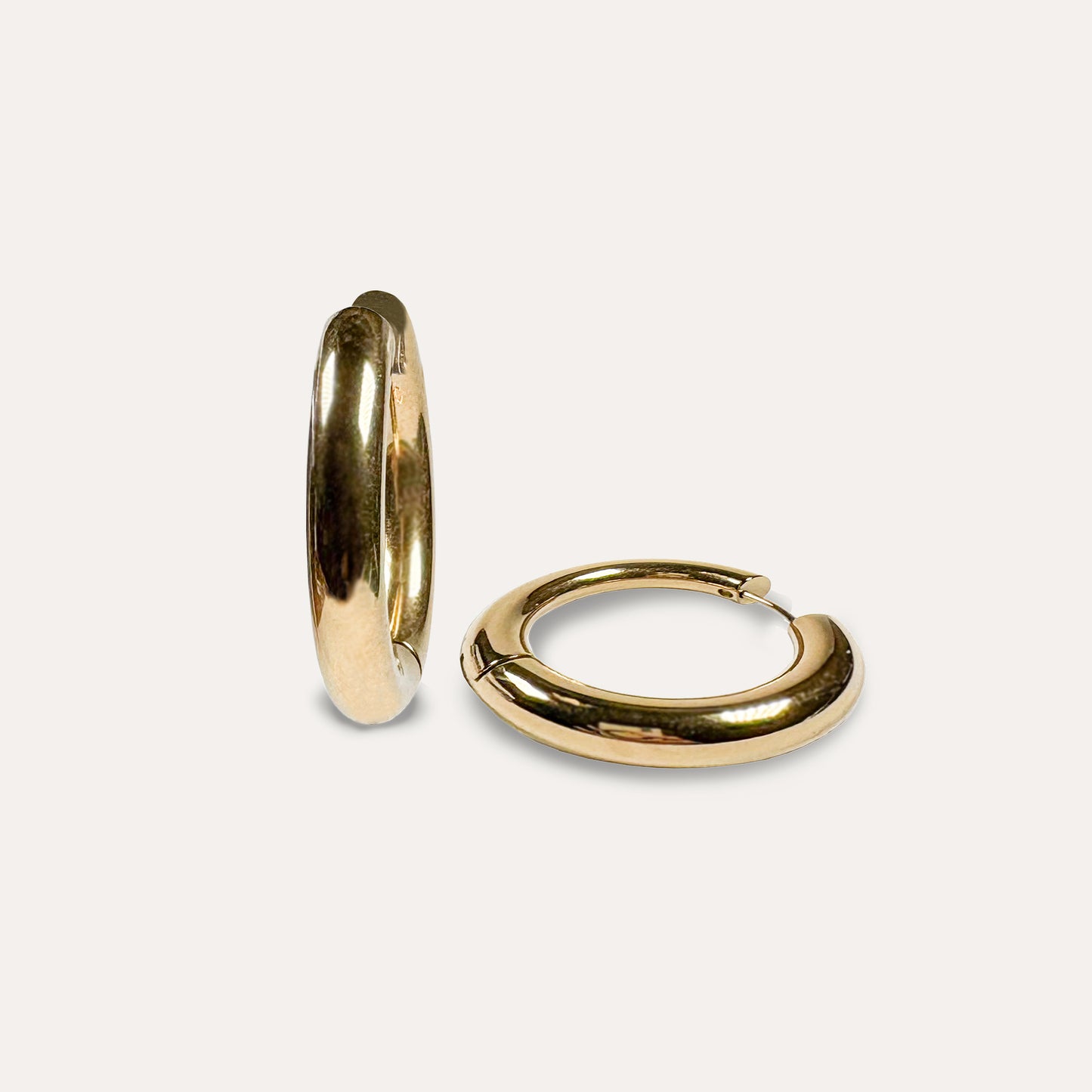 Bold Hoop Earrings Gold