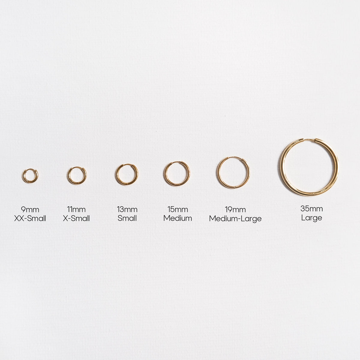 XX-Small Classic Hoop Earrings Gold