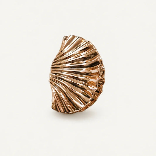 Shell Hair Claw Gold